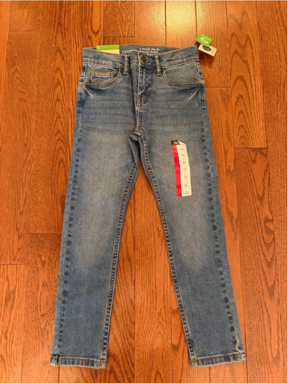 Boys George Blue Slim Fit Jeans Size 7